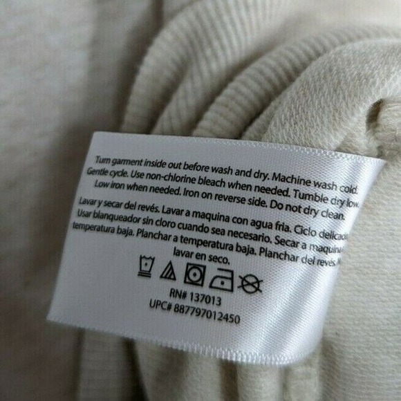 Wildfox Womens L Leopard Oatmeal Cheetah Lips Kiss Oversized Terry Sweatshirt - Picture 9 of 9